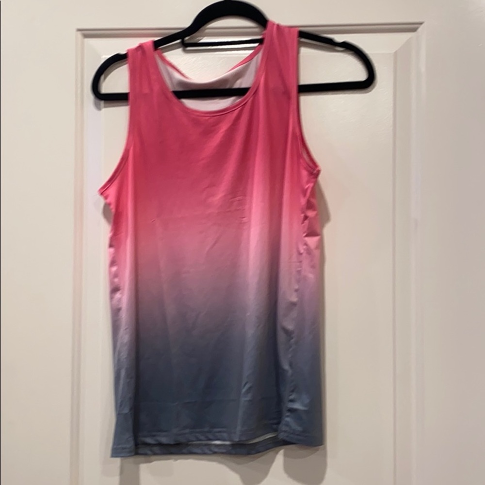 Ombré Tank Top Pink/Grey NWOT
